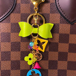 NWOT Bow Keychain, NOT LV, Purse Charm, Planner